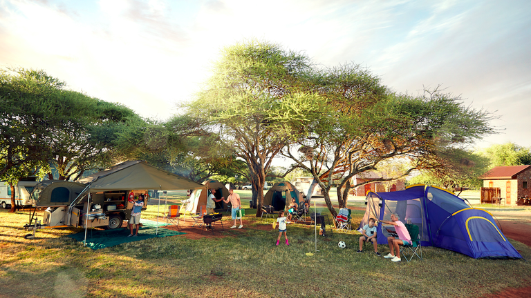 Kampplekke om in Gauteng te ontdek