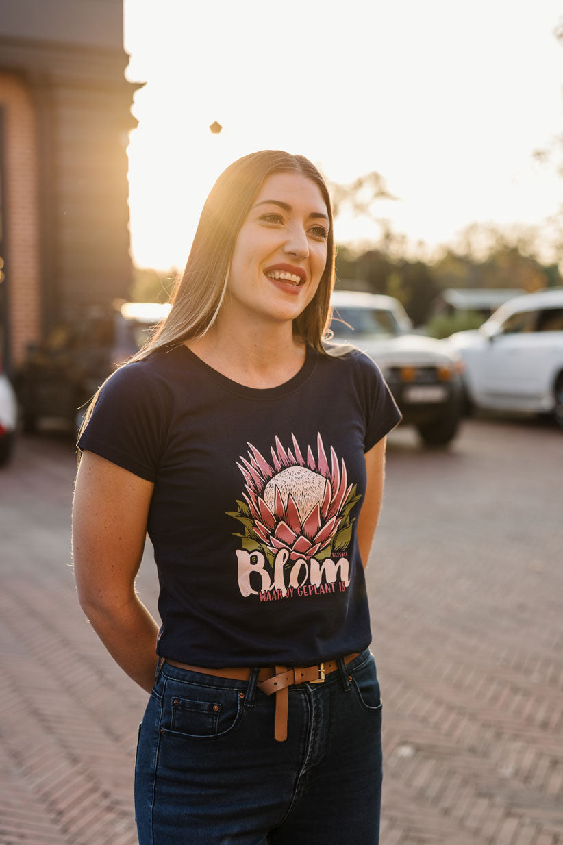 Blom Waar Jy Geplant Is T-shirt (Women)