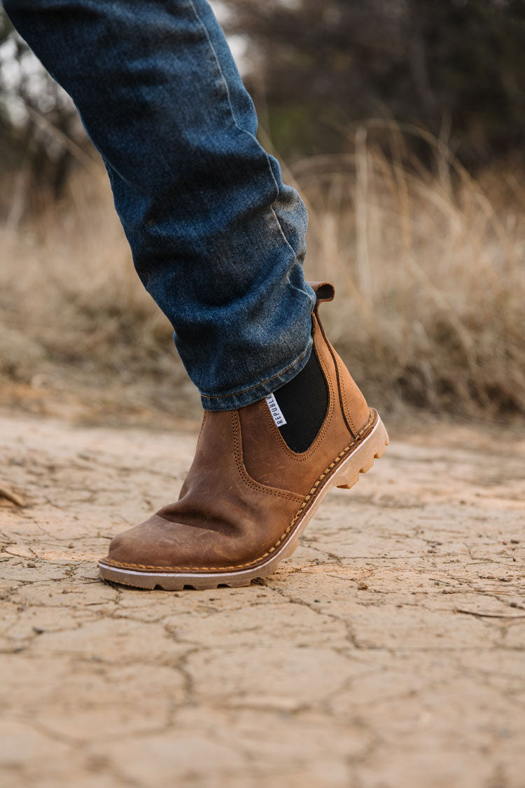 Lion's Head Leather Boots