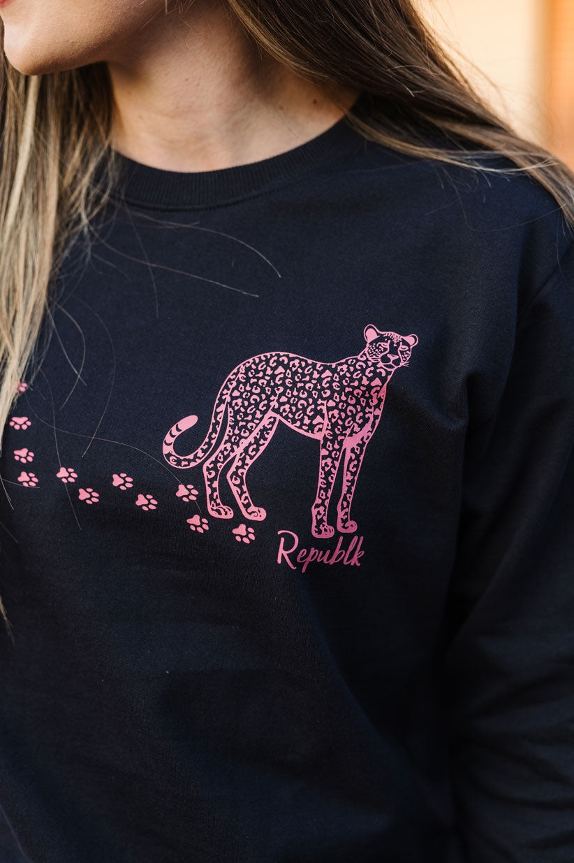 Pink Leopard Sweater