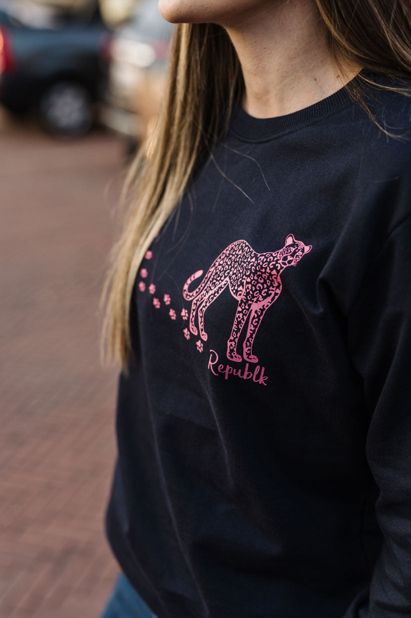 Pink Leopard Sweater