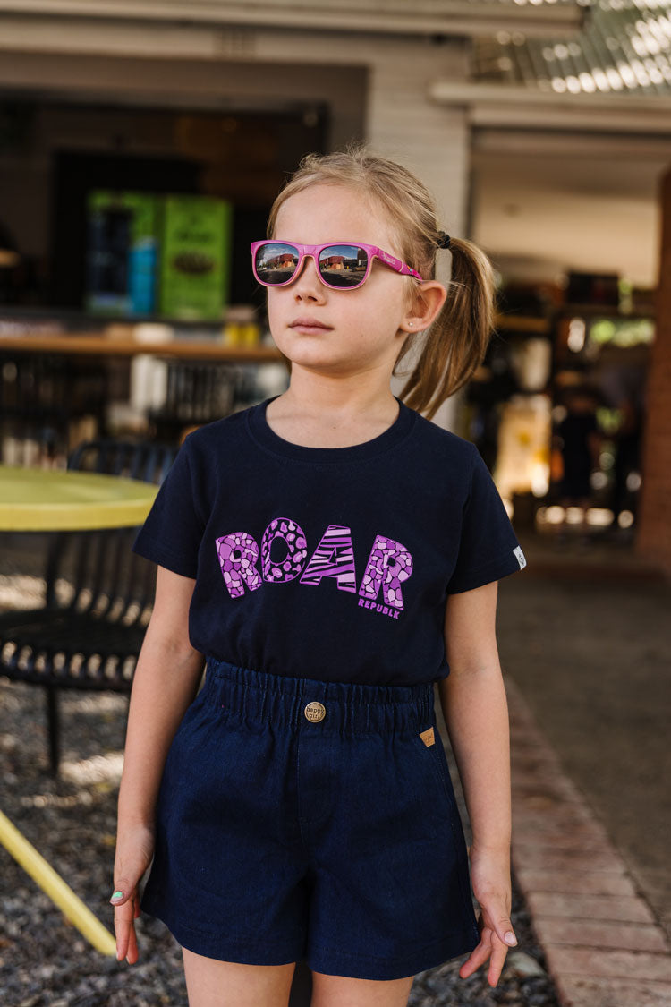 Roar T-shirt (Kids) - Navy
