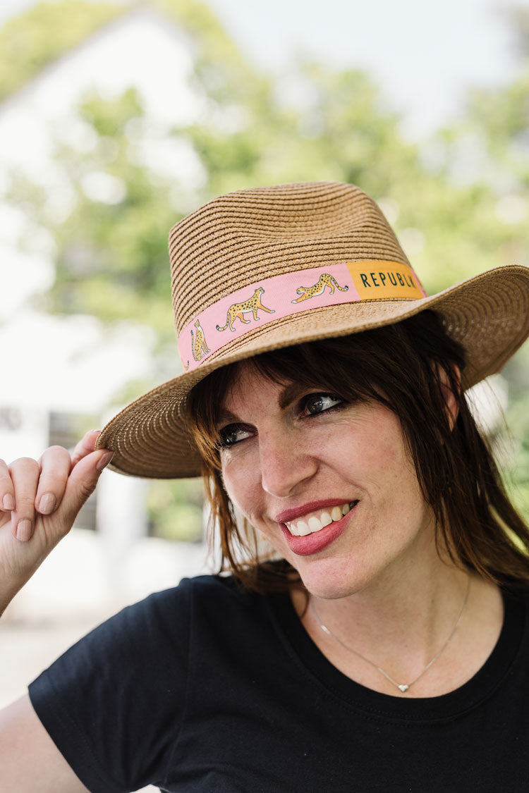 Sunhat - Pink Cheetah