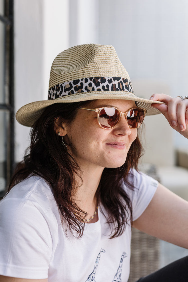 Sunhat - Leopard Print